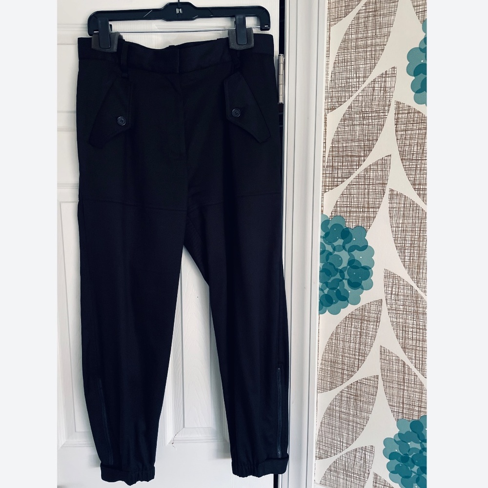 NILI LOTAN Black Tapered Jogger Pant